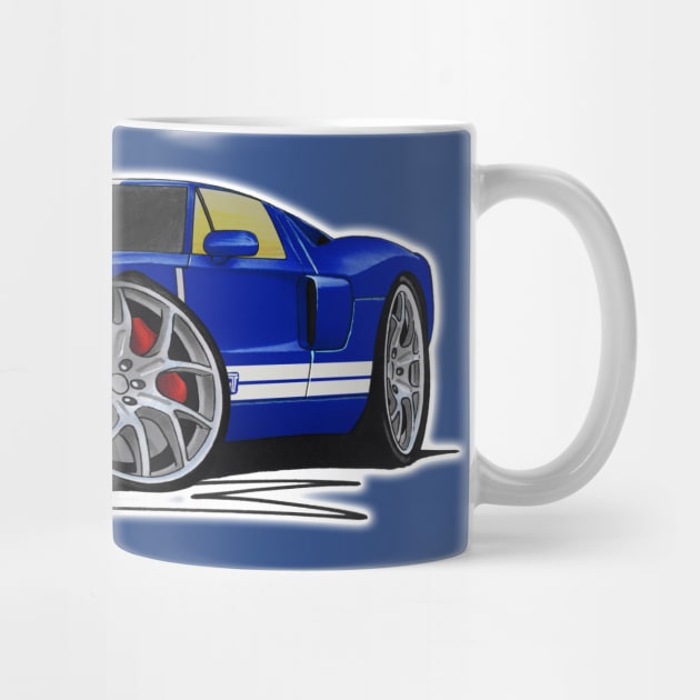 Ford GT Blue (Stripes) by y30man5